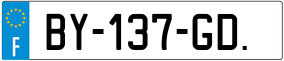 Trailer License Plate