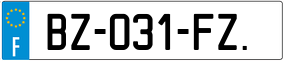 Trailer License Plate