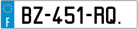 Trailer License Plate