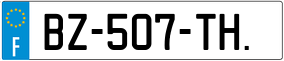Trailer License Plate