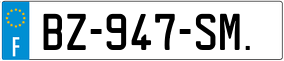 Trailer License Plate