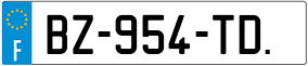 Trailer License Plate