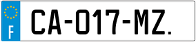 Truck License Plate