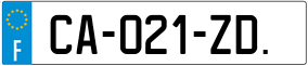 Trailer License Plate