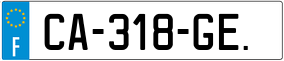Trailer License Plate