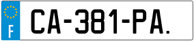 Trailer License Plate