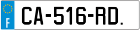 Trailer License Plate