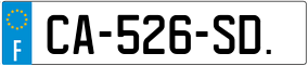 Trailer License Plate