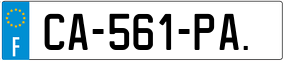 Trailer License Plate