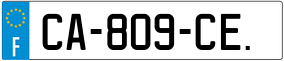 Truck License Plate