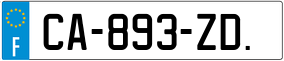Trailer License Plate