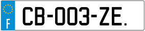 Trailer License Plate