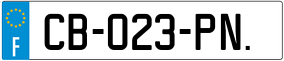Trailer License Plate