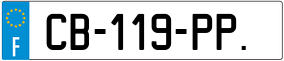 Trailer License Plate