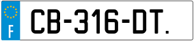 Trailer License Plate