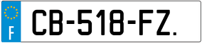 Trailer License Plate