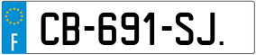 Trailer License Plate