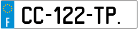 Trailer License Plate