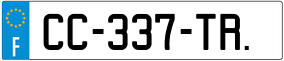 Trailer License Plate