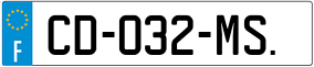 Trailer License Plate
