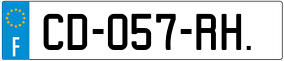 Trailer License Plate