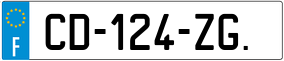 Trailer License Plate