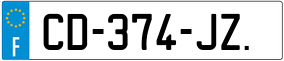 Trailer License Plate