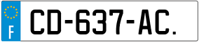 Trailer License Plate