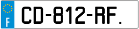 Trailer License Plate