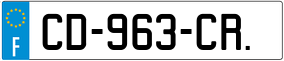 Trailer License Plate