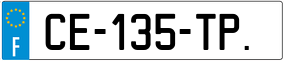 Trailer License Plate