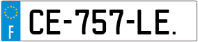 Trailer License Plate