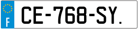 Trailer License Plate