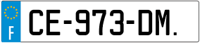 Trailer License Plate