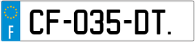 Trailer License Plate