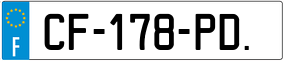 Trailer License Plate