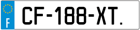 Trailer License Plate