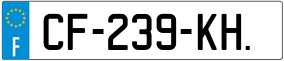 Trailer License Plate