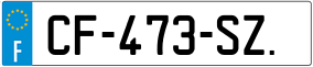 Trailer License Plate