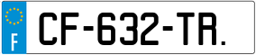 Trailer License Plate