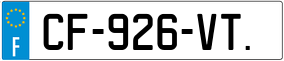 Trailer License Plate