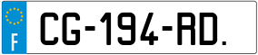 Trailer License Plate
