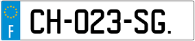 Trailer License Plate