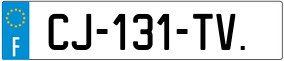 Trailer License Plate