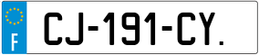 Trailer License Plate