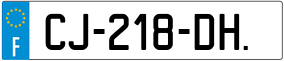 Trailer License Plate