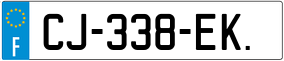 Trailer License Plate