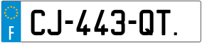 Trailer License Plate