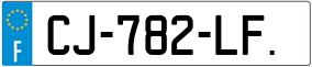 Trailer License Plate