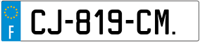 Trailer License Plate